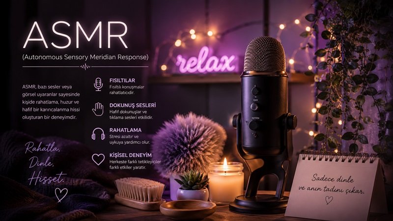 ASMR Nedir? Açılımı, Tetikleyicileri ve İnsanlar Üzerindeki Etkileri