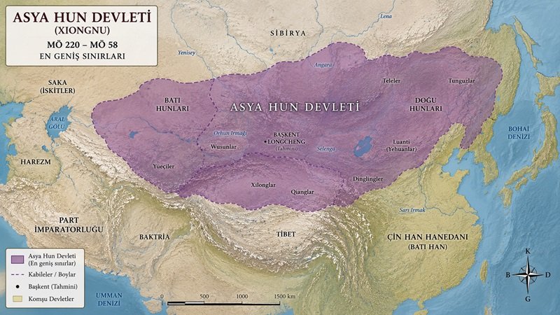 Asya Hun Devleti: Orta Asya’nın İlk Büyük Bozkır İmparatorluğu