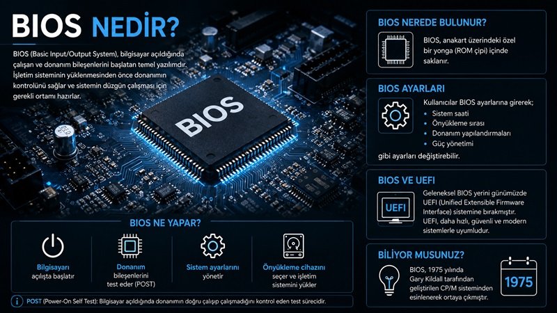 BIOS Nedir? Ne İşe Yarar? BIOS Hakkında Bilmeniz Gereken Her Şey