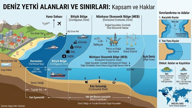 Denizde Sınır Nerede Başlar? Ülkelerin Karasuları ve Deniz Yetki Alanları