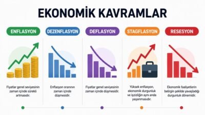 Enflasyon, Dezenflasyon, Deflasyon, Stagflasyon ve Resesyon Nedir?