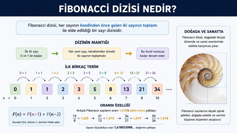 Fibonacci Dizisi Nedir? Tarihi, Mantığı ve Günlük Hayattaki Kullanım Alanları
