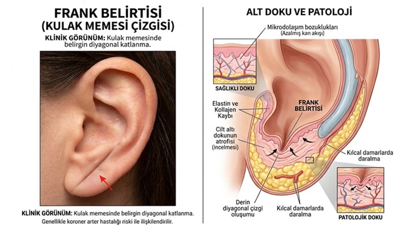 Frank Çizgisi Nedir? Kulaktaki Çizgi Kalp Hastalığıyla İlişkili mi?