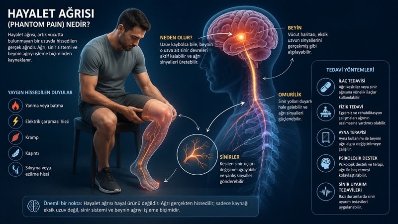 Hayalet Ağrısı (Phantom Pain) Nedir? Ampütasyon Sonrası Hissedilen Ağrının Nedeni