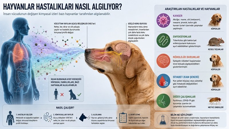 Hayvanlar Hastalıkları Nasıl Algılıyor? İnsan Vücudunun Değişen Kimyasal İzleri