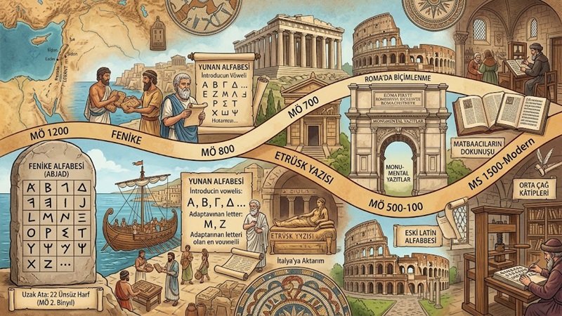 Latin Alfabesinin Doğu Akdeniz’den Roma’ya Uzanan Hikâyesi