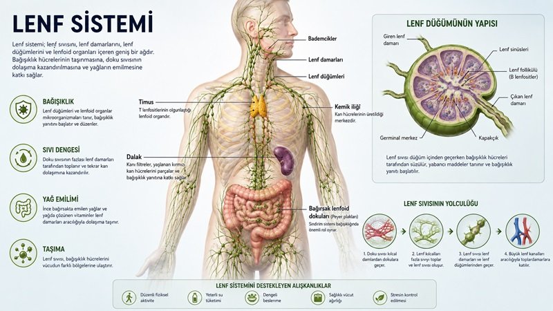 Lenf Sistemi Nedir? Yapısı, Görevleri ve Bağışıklıktaki Rolü