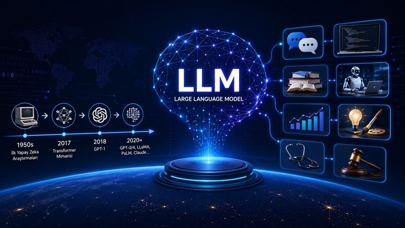 LLM (Large Language Models) Nedir? Tarihçesi, Kullanım Alanları ve Geleceği