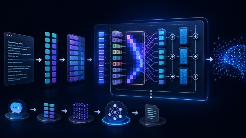 LLM Nasıl Çalışır? Tokenization, Embedding ve Transformer Mimarisi