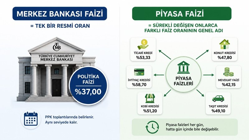 Merkez Bankası Faizi Nedir? Piyasa Faiziyle Arasındaki Fark Nasıl Oluşur?