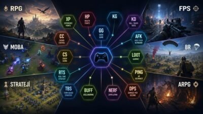 Oyun Türleri ve Oyun Terimleri Rehberi: RPG, RTS, FPS, MOBA ve Daha Fazlası