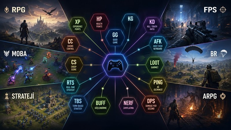 Oyun Türleri ve Oyun Terimleri Rehberi: RPG, RTS, FPS, MOBA ve Daha Fazlası