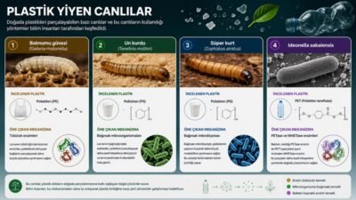 Plastik Yiyen Canlılar: Plastiği Parçalayabilen Solucanlar, Larvalar ve Bakteriler