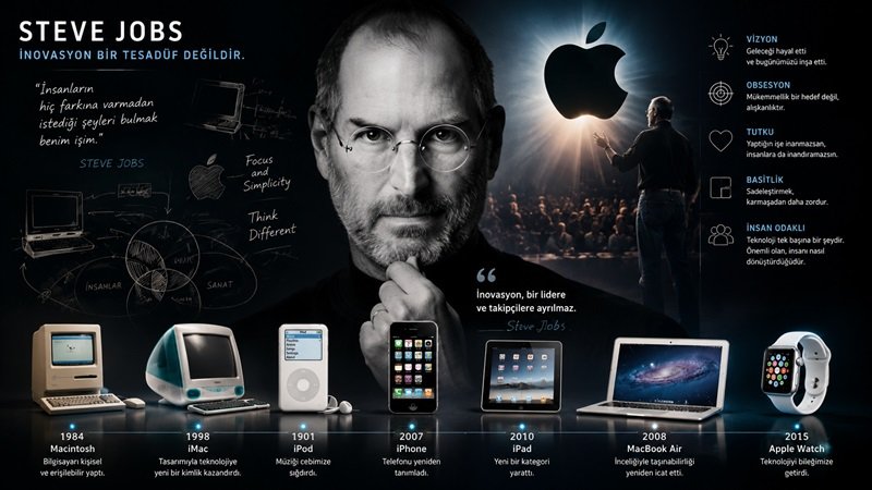Steve Jobs: İnovasyon, Apple ve Dijital Devrim