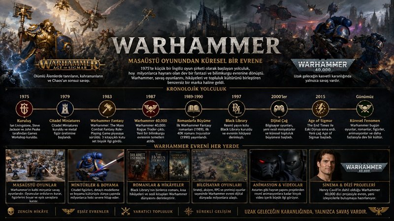 Warhammer Evreni: Masaüstü Oyunundan Küresel Fantastik ve Bilimkurgu Fenomenine